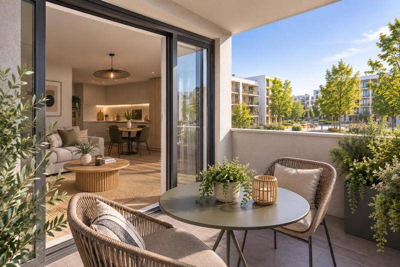 Image de l'annonce T2 VILLEURBANNE 46m² - TERRASSE - SÉJOUR…
