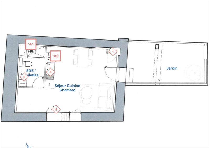 Image de l'annonce Grand Studio NEUF avec cour privative à…