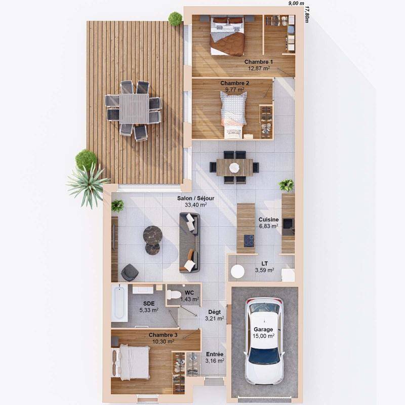 Image de l'annonce Maison 5 pièces 92 m2