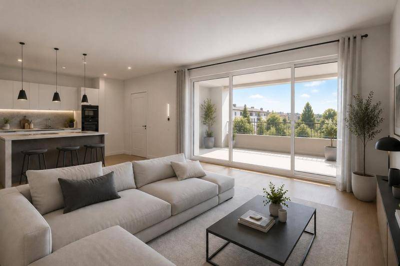 Image de l'annonce T3 VILLEURBANNE 68m² - TERRASSE - SÉJOUR…