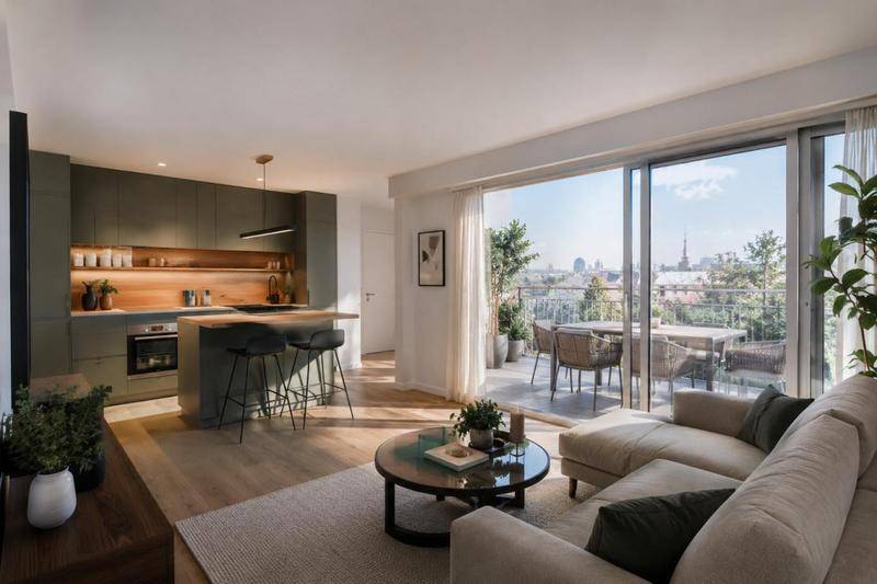Image de l'annonce 3 PIECES, DERNIER ETAGE, BALCON SUD, PARKING