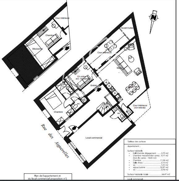 Image de l'annonce APPARTEMENT T3 EN REZ-DE-CHAUSSÉE + LOCAL COMMERCIAL…