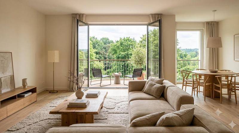 Image de l'annonce - T4 orienté SUD-EST avec BALCON, PARKINGS,…