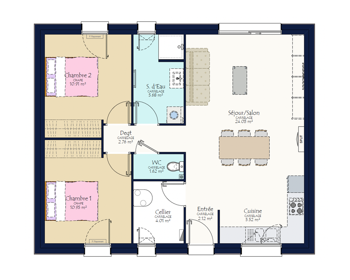 Programme terrain + maison à Angers en Maine-et-Loire (49) de 480 m² à vendre au prix de 417449€ - 3