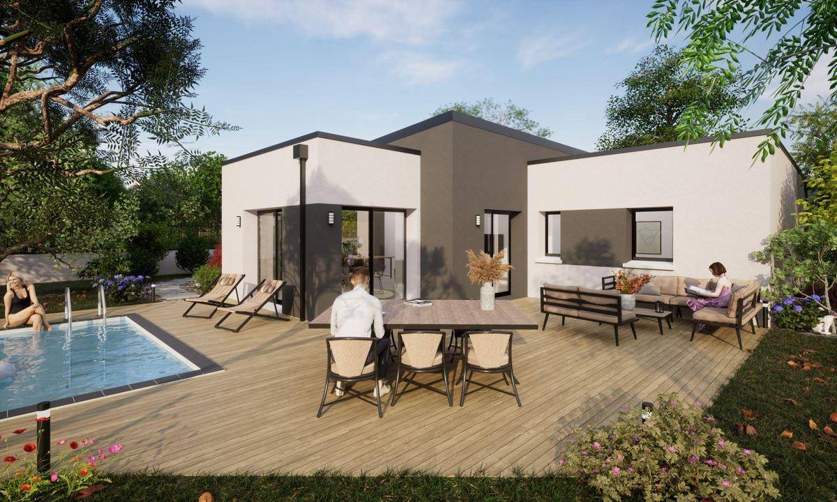 Programme terrain + maison à Saint-Barthélemy-d'Anjou en Maine-et-Loire (49) de 263 m² à vendre au prix de 331530€ - 2