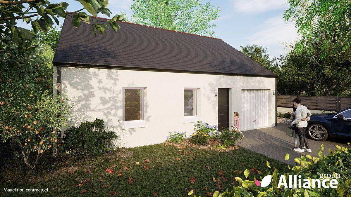 Programme terrain + maison à Bouchemaine en Maine-et-Loire (49) de 942 m² à vendre au prix de 425033€ - 1
