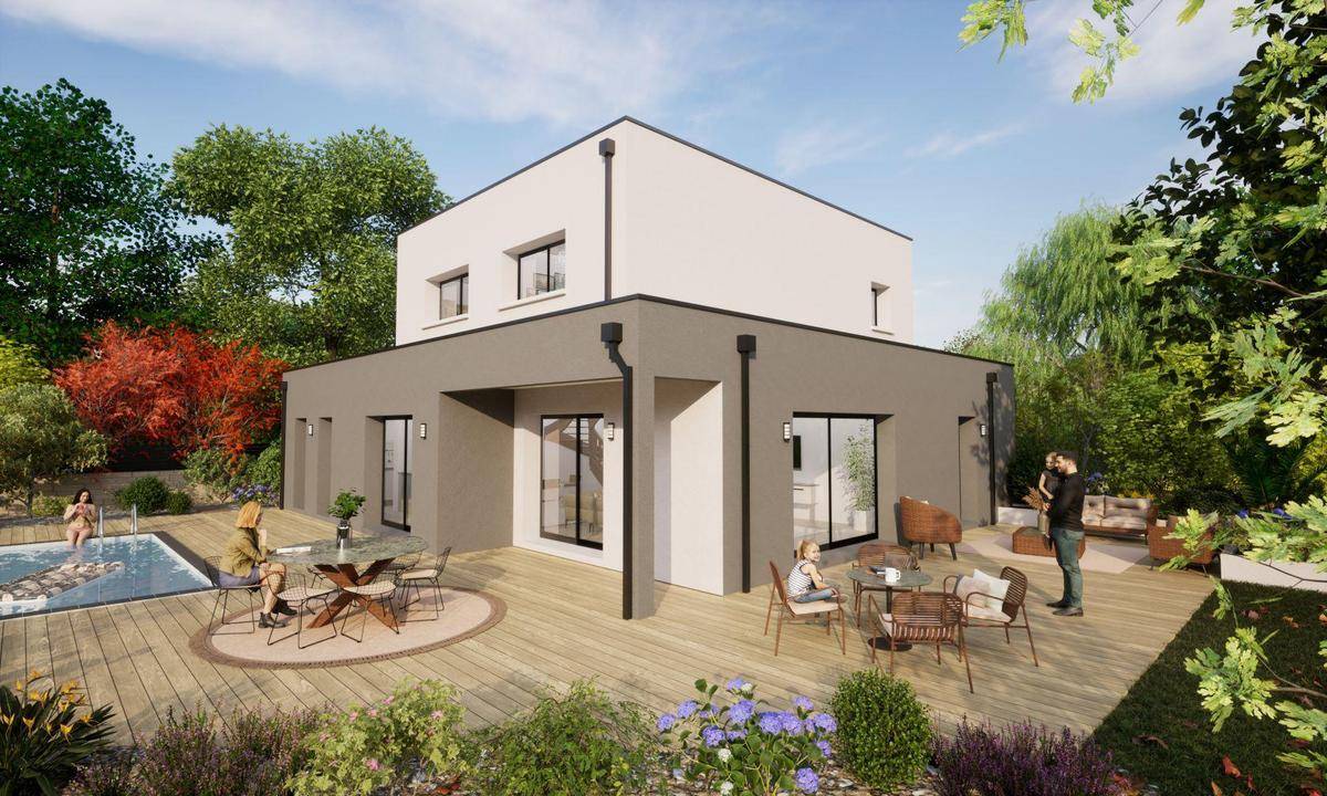 Programme terrain + maison à Bouchemaine en Maine-et-Loire (49) de 942 m² à vendre au prix de 610890€ - 2