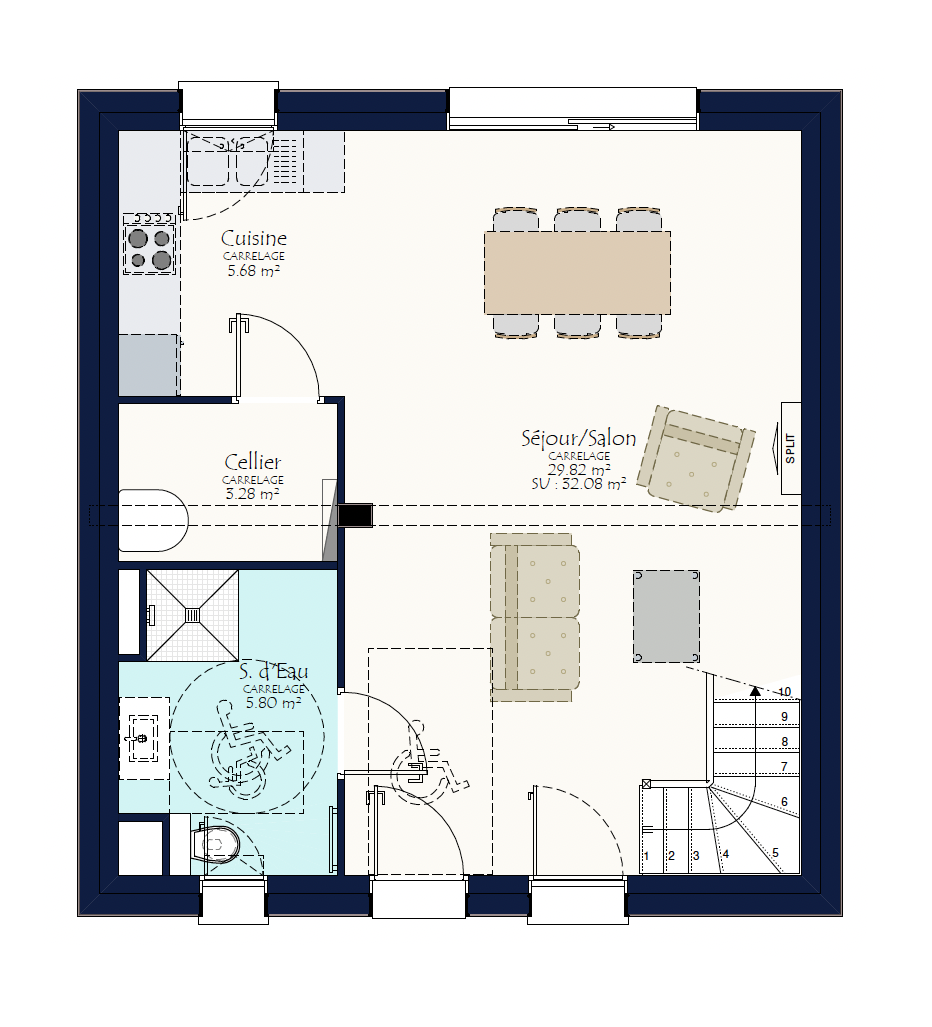 Programme terrain + maison à Huillé-Lézigné en Maine-et-Loire (49) de 397 m² à vendre au prix de 203061€ - 3
