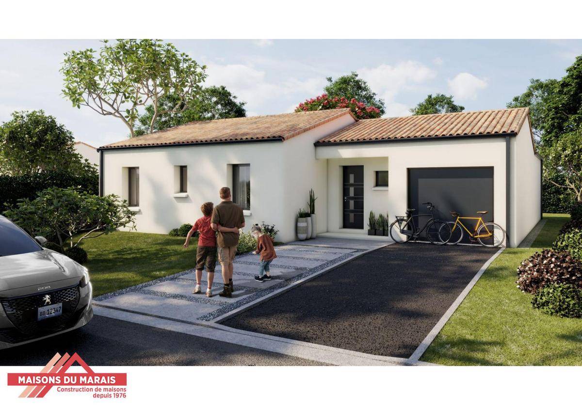 Programme terrain + maison à La Ferrière-en-Parthenay en Deux-Sèvres (79) de 702 m² à vendre au prix de 208535€ - 1