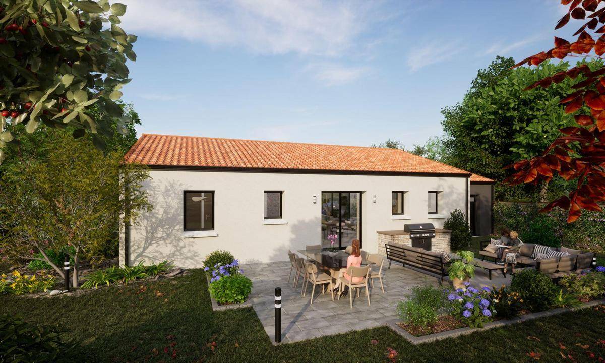 Programme terrain + maison à Mouzeuil-Saint-Martin en Vendée (85) de 647 m² à vendre au prix de 209240€ - 2
