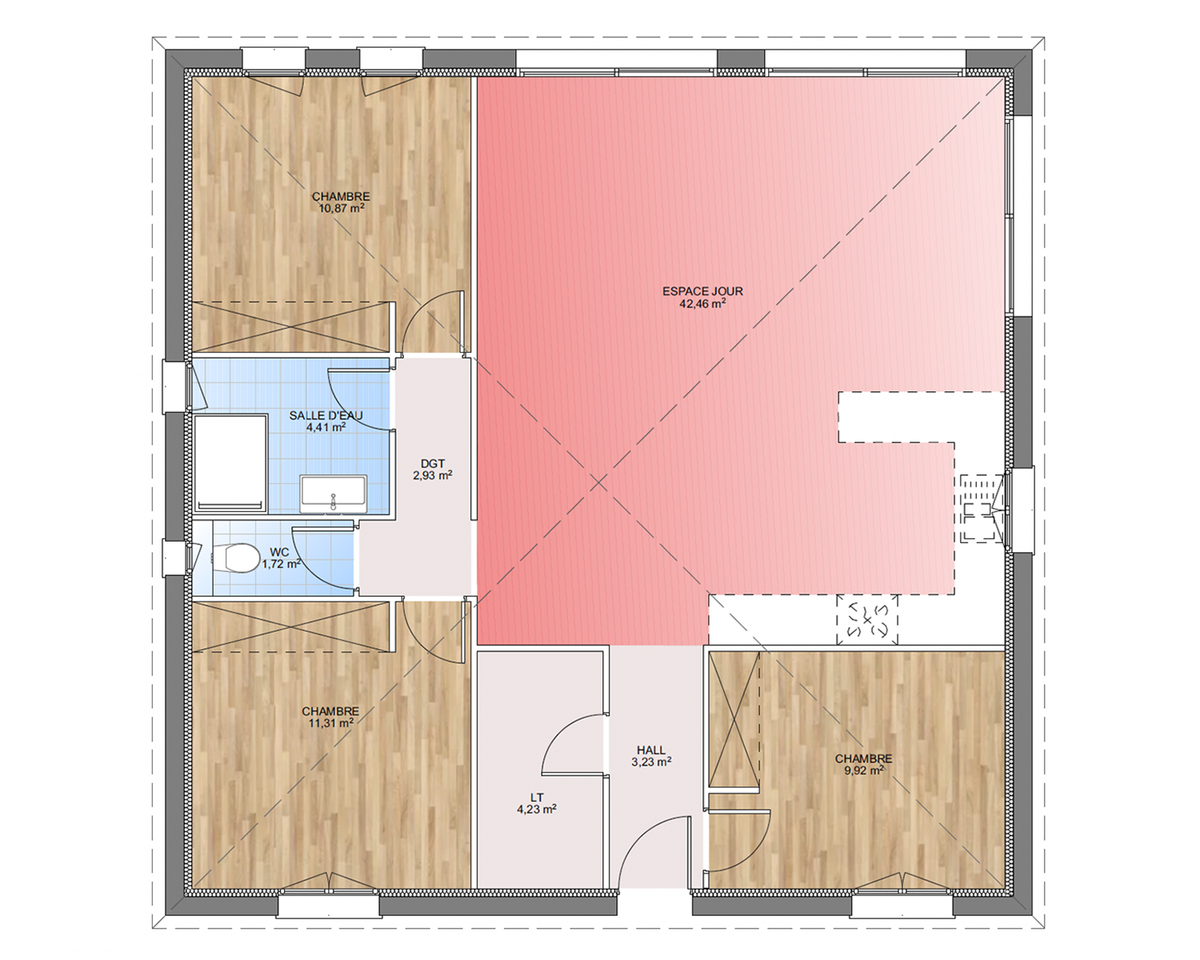 Programme terrain + maison à Salon-de-Provence en Bouches-du-Rhône (13) de 400 m² à vendre au prix de 386958€ - 4