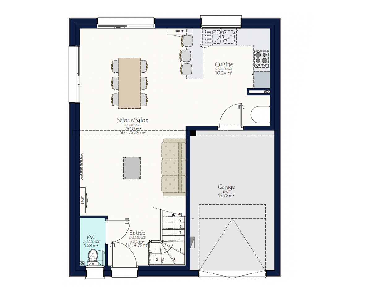 Programme terrain + maison à La Possonnière en Maine-et-Loire (49) de 401 m² à vendre au prix de 230055€ - 3