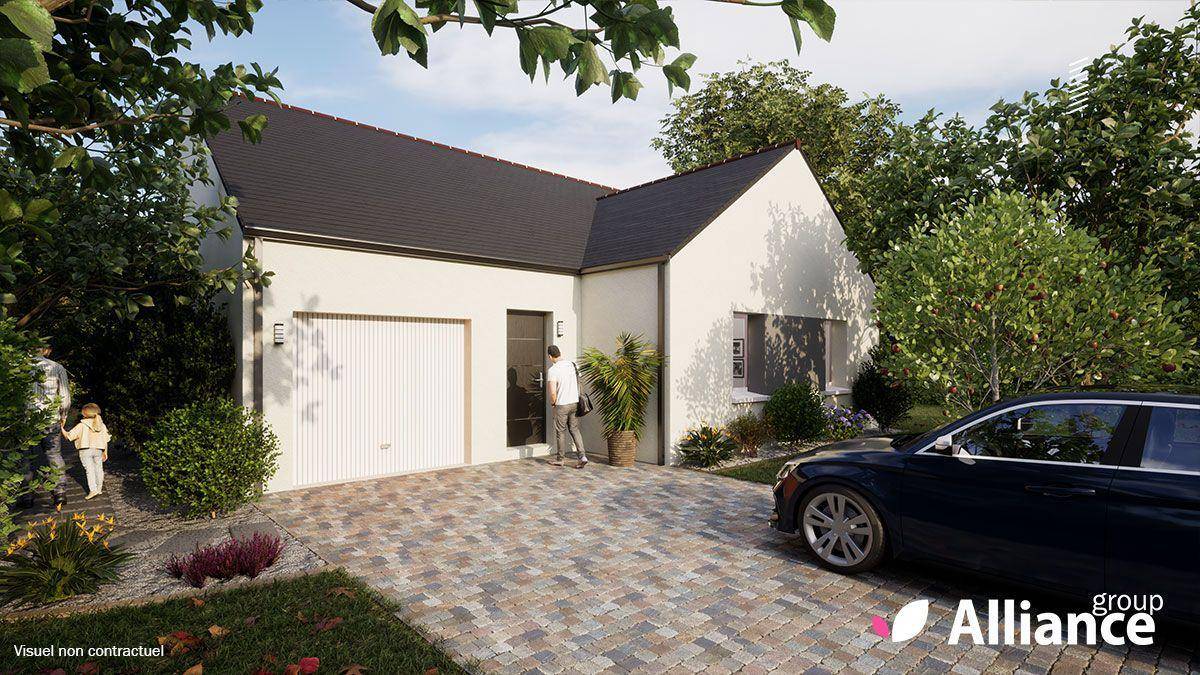 Programme terrain + maison à Briollay en Maine-et-Loire (49) de 800 m² à vendre au prix de 335917€ - 1