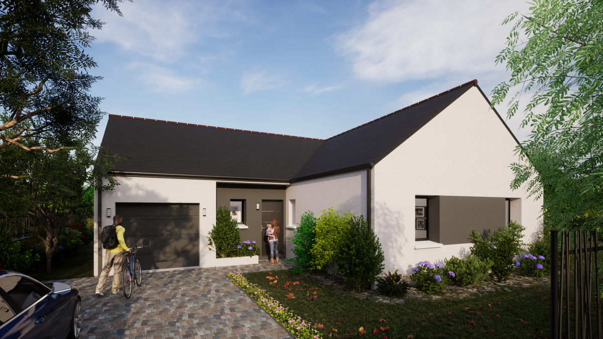 Programme terrain + maison à Chalonnes-sur-Loire en Maine-et-Loire (49) de 250 m² à vendre au prix de 211360€ - 1