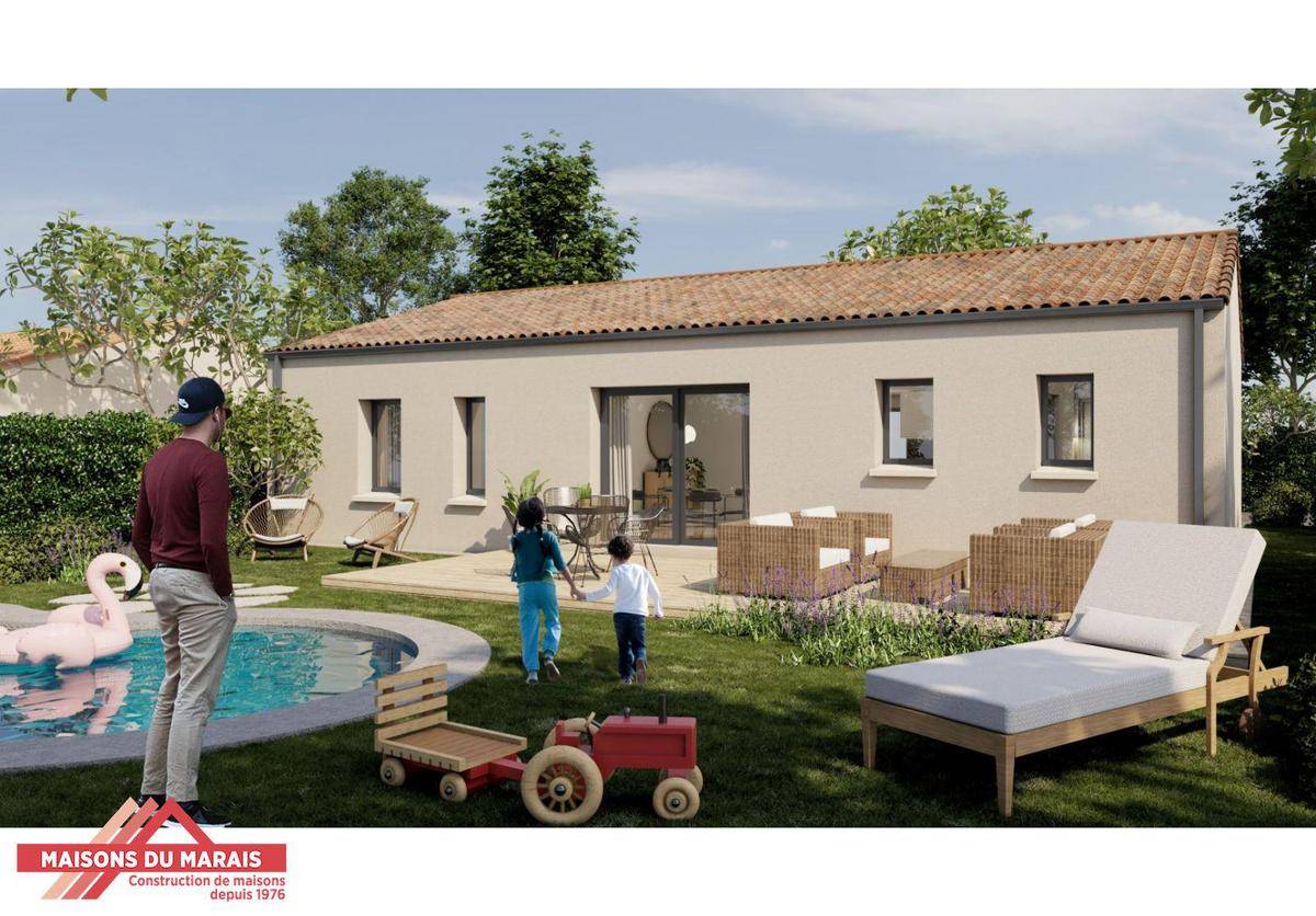 Programme terrain + maison à Champigny en Rochereau en Vienne (86) de 853 m² à vendre au prix de 185725€ - 2