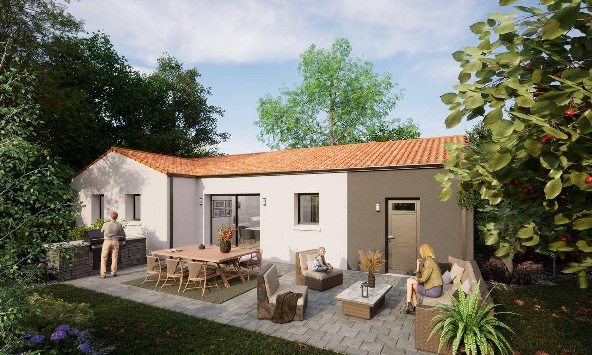 Programme terrain + maison à Tiffauges en Vendée (85) de 1235 m² à vendre au prix de 289210€ - 2