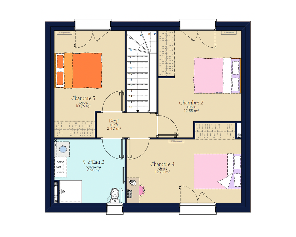 Programme terrain + maison à Saint-Germain-de-Prinçay en Vendée (85) de 45 m² à vendre au prix de 184705€ - 4