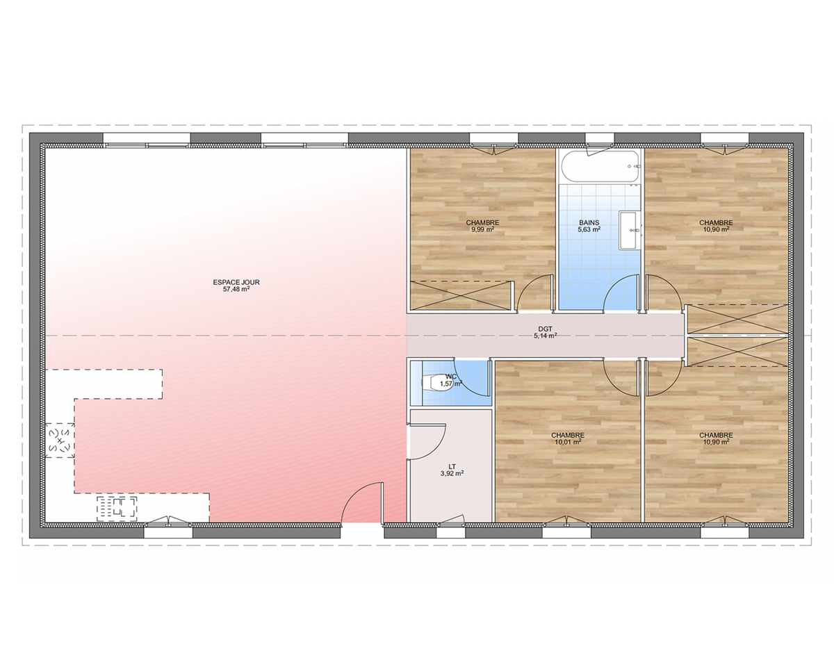 Programme terrain + maison à Eyragues en Bouches-du-Rhône (13) de 510 m² à vendre au prix de 376000€ - 4