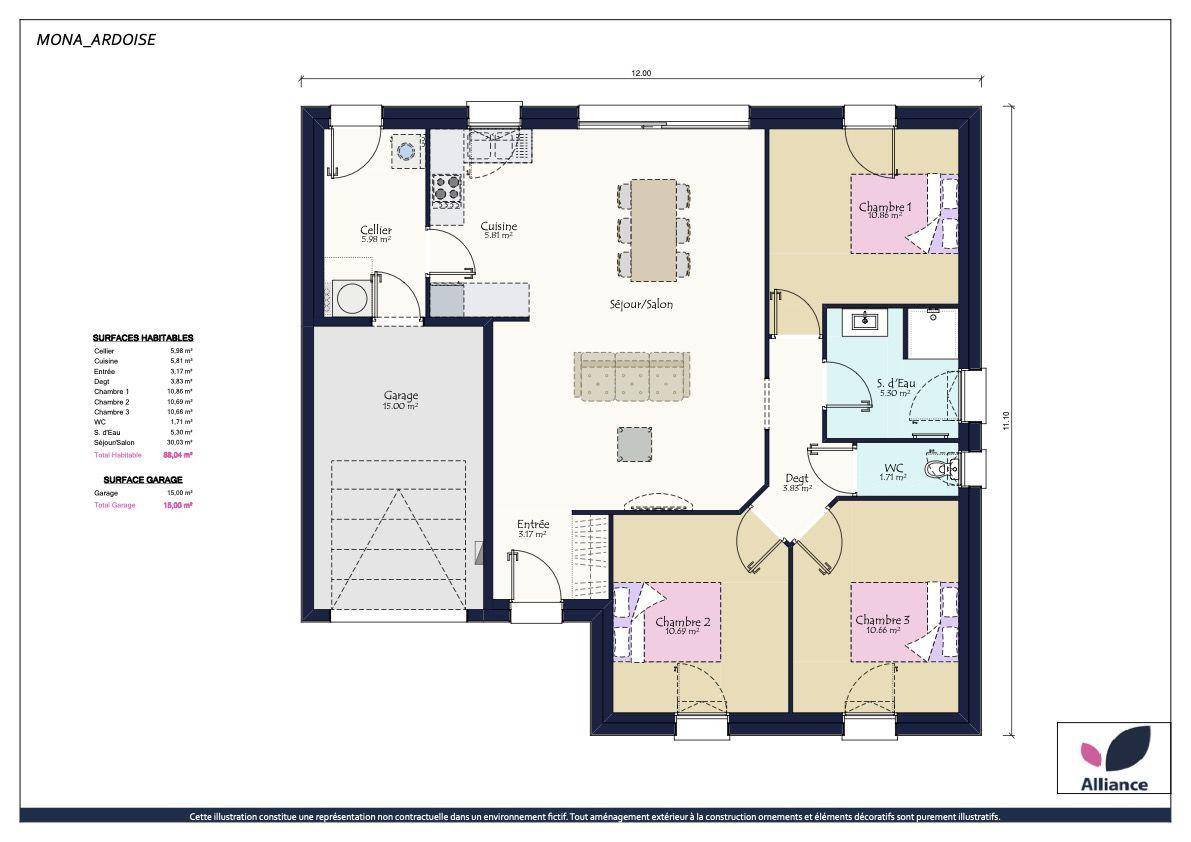 Programme terrain + maison à La Chapelle-des-Marais en Loire-Atlantique (44) de 460 m² à vendre au prix de 272000€ - 3