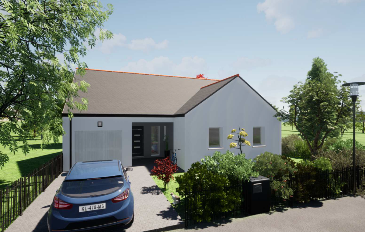 Programme terrain + maison à Rives-du-Loir-en-Anjou en Maine-et-Loire (49) de 1770 m² à vendre au prix de 294300€ - 1