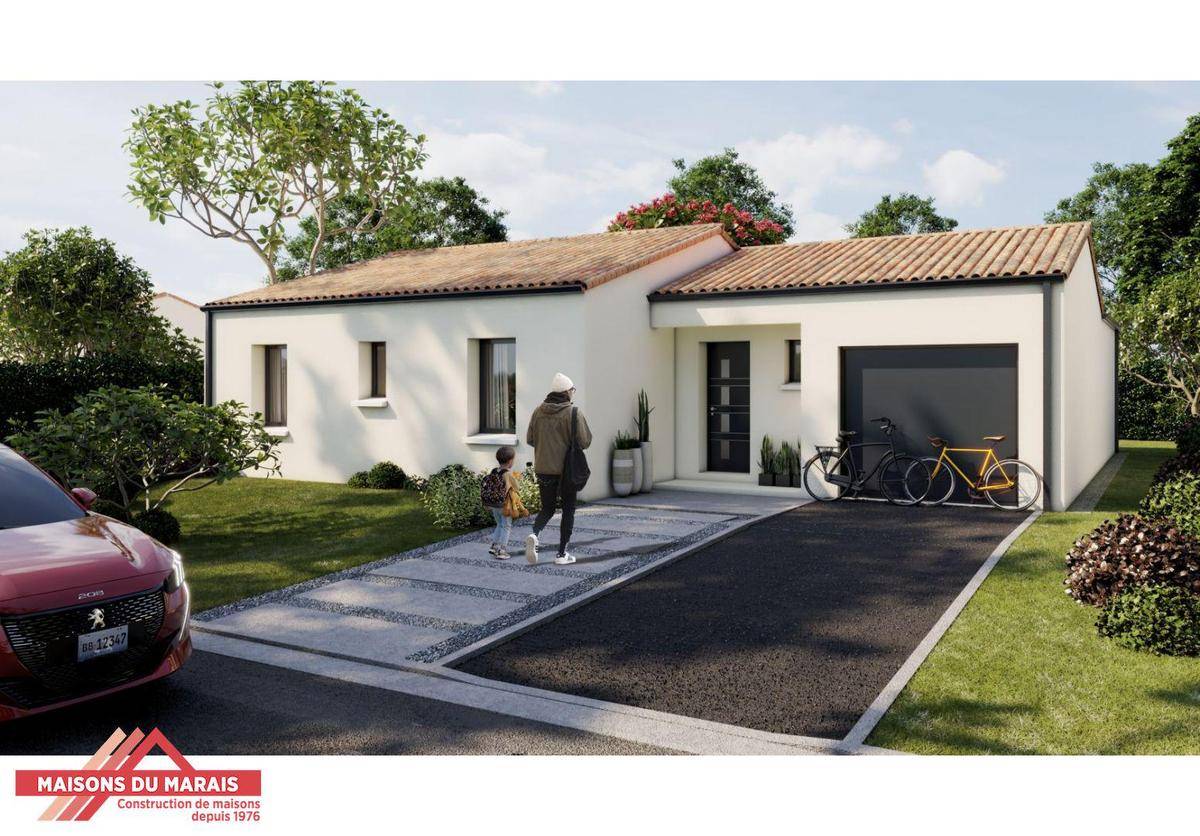 Programme terrain + maison à Nueil-les-Aubiers en Deux-Sèvres (79) de 967 m² à vendre au prix de 213413€ - 1