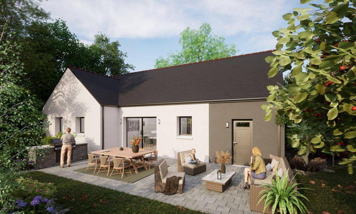 Programme terrain + maison à La Possonnière en Maine-et-Loire (49) de 1118 m² à vendre au prix de 307810€ - 2