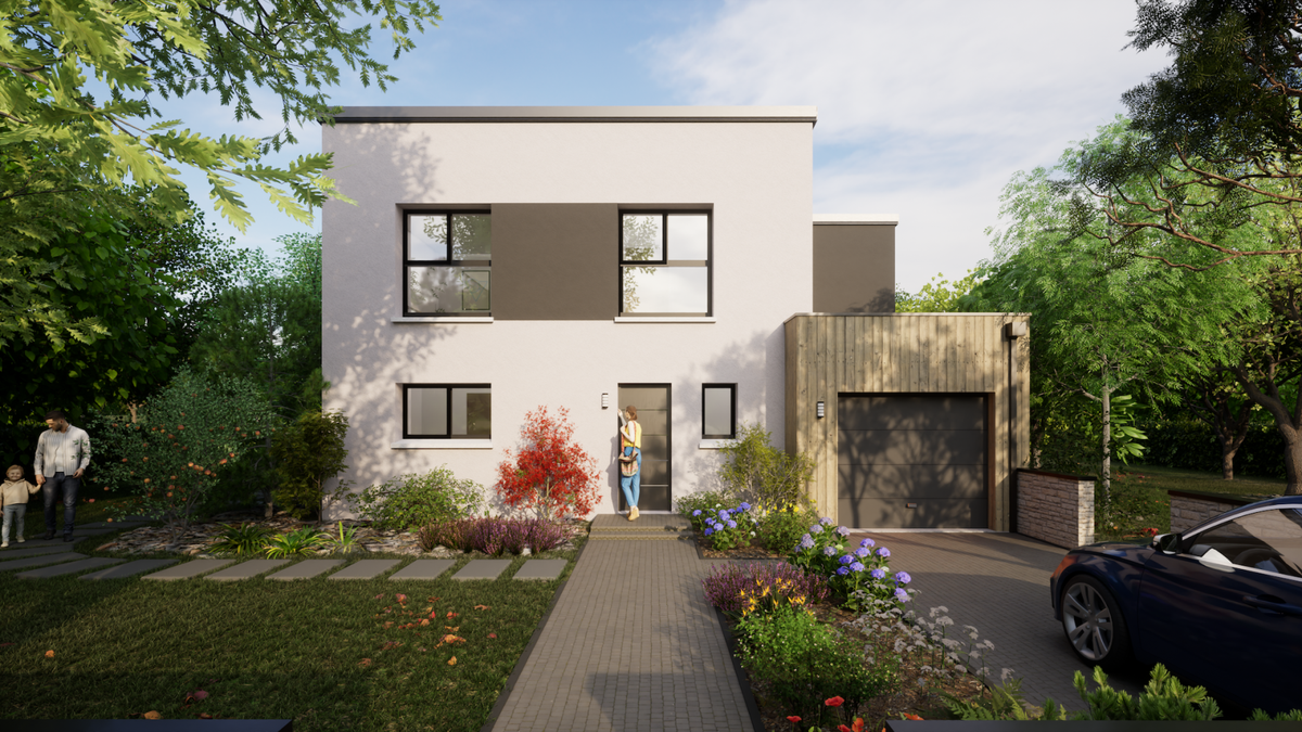 Programme terrain + maison à Sarrigné en Maine-et-Loire (49) de 918 m² à vendre au prix de 408130€ - 1