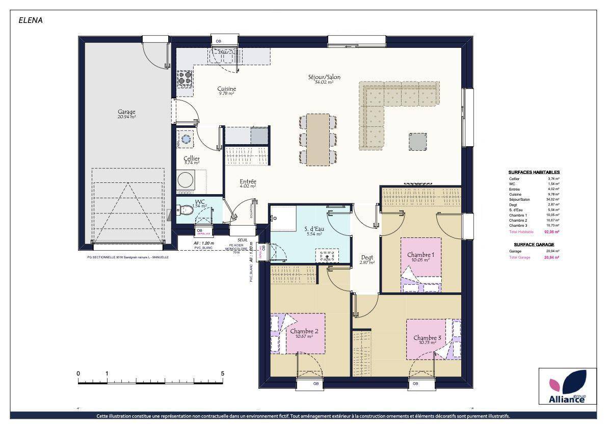 Programme terrain + maison à Corpe en Vendée (85) de 333 m² à vendre au prix de 220151€ - 3