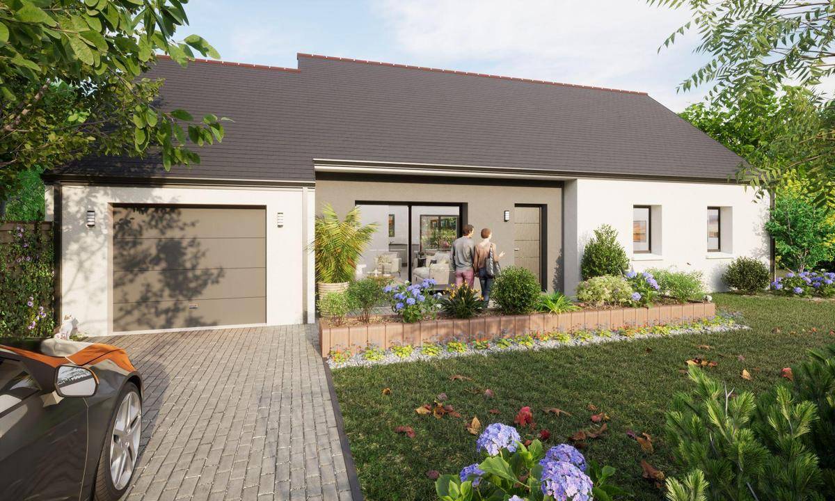 Programme terrain + maison à Saint-Léger-de-Linières en Maine-et-Loire (49) de 282 m² à vendre au prix de 242911€ - 1