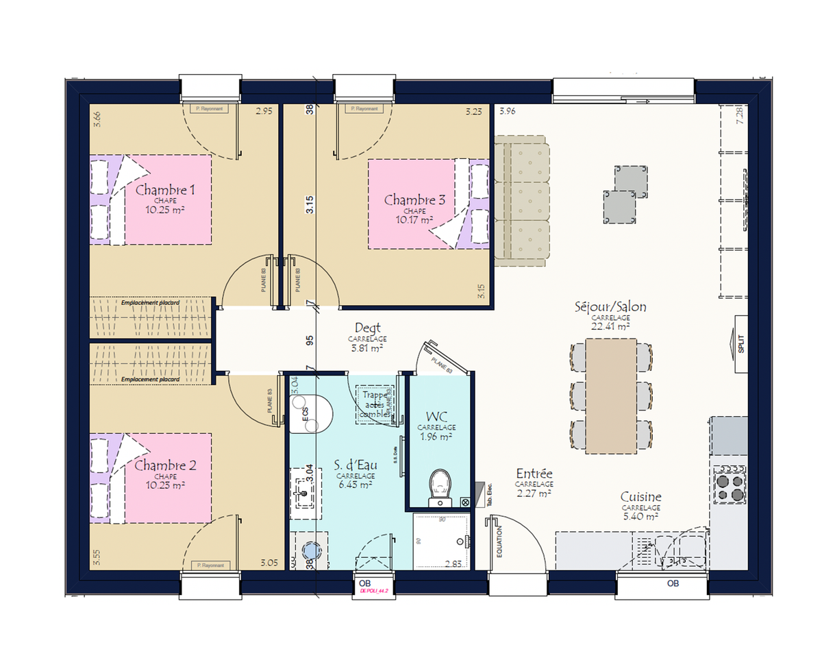Programme terrain + maison à Montreuil-Juigné en Maine-et-Loire (49) de 880 m² à vendre au prix de 260340€ - 3
