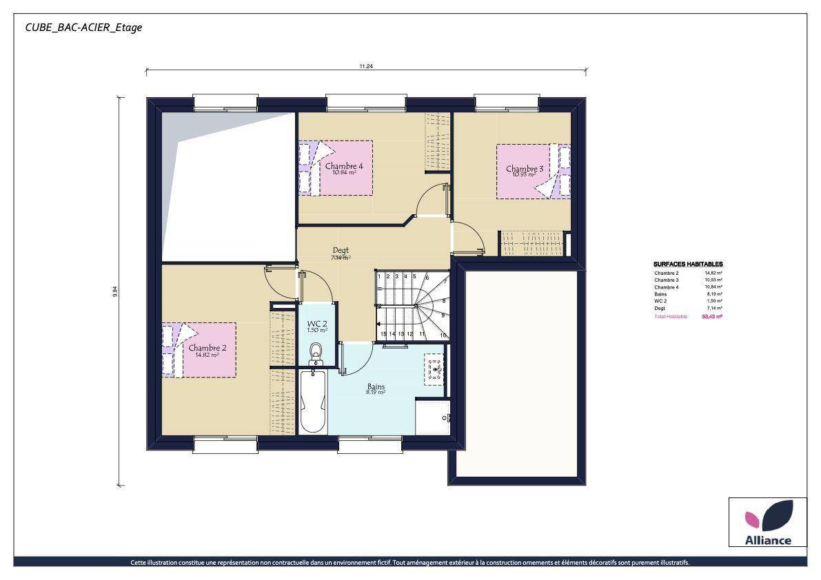 Programme terrain + maison à Les Garennes sur Loire en Maine-et-Loire (49) de 661 m² à vendre au prix de 421421€ - 4
