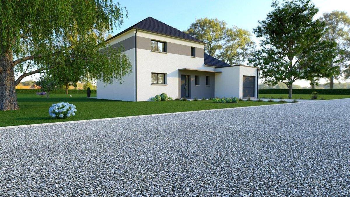Programme terrain + maison à Les Chapelles-Bourbon en Seine-et-Marne (77) de 334 m² à vendre au prix de 367800€ - 2