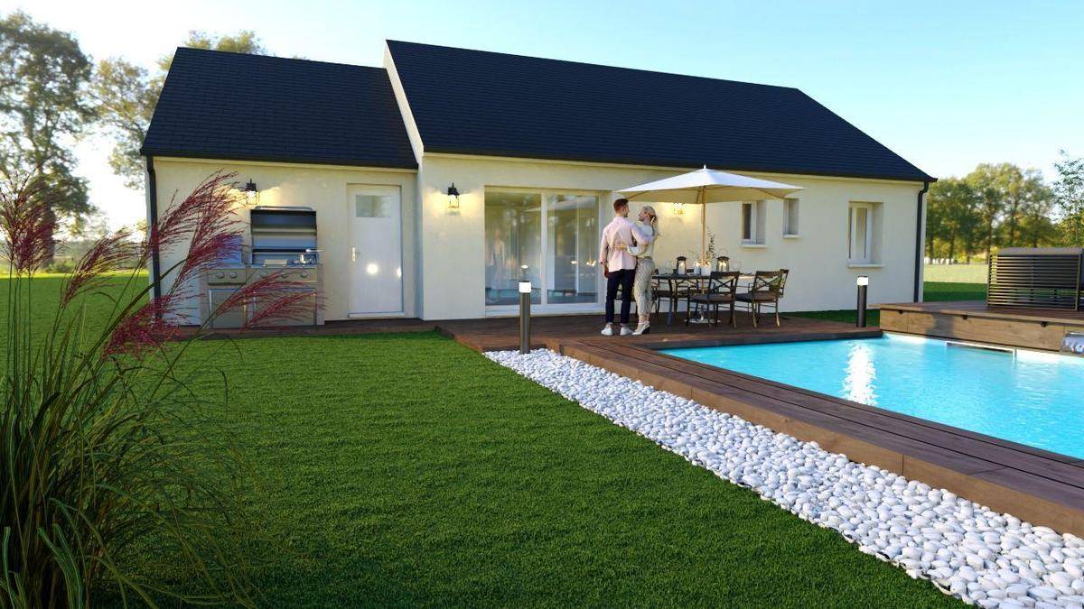 Programme terrain + maison à Chaumontel en Val-d'Oise (95) de 200 m² à vendre au prix de 254000€ - 1