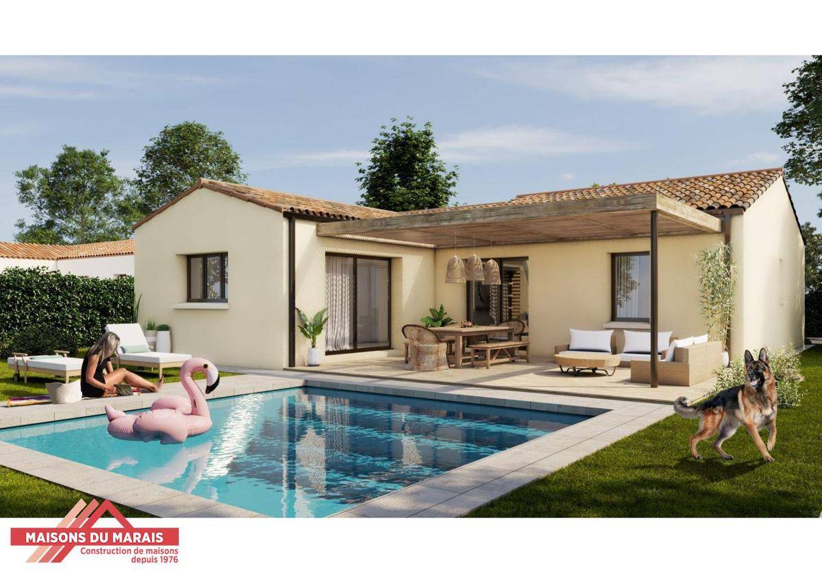 Programme terrain + maison à Saint-Jean-de-Liversay en Charente-Maritime (17) de 319 m² à vendre au prix de 219139€ - 2