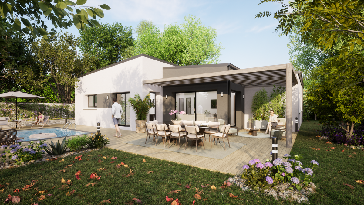Programme terrain + maison à La Possonnière en Maine-et-Loire (49) de 1118 m² à vendre au prix de 356640€ - 2
