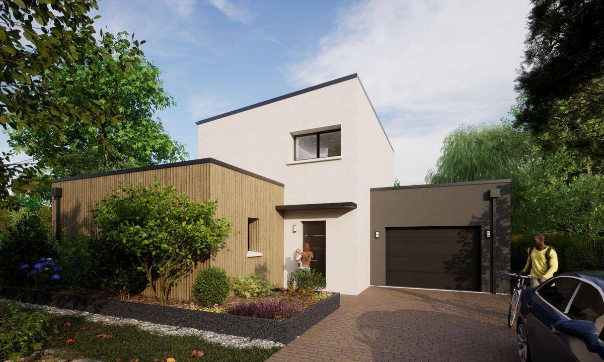Programme terrain + maison à La Ménitré en Maine-et-Loire (49) de 640 m² à vendre au prix de 303610€ - 1