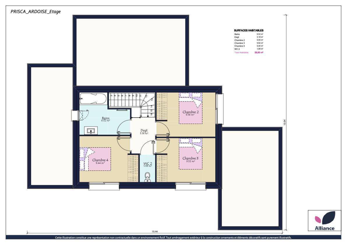 Programme terrain + maison à Saint-Barthélemy-d'Anjou en Maine-et-Loire (49) de 263 m² à vendre au prix de 362070€ - 4
