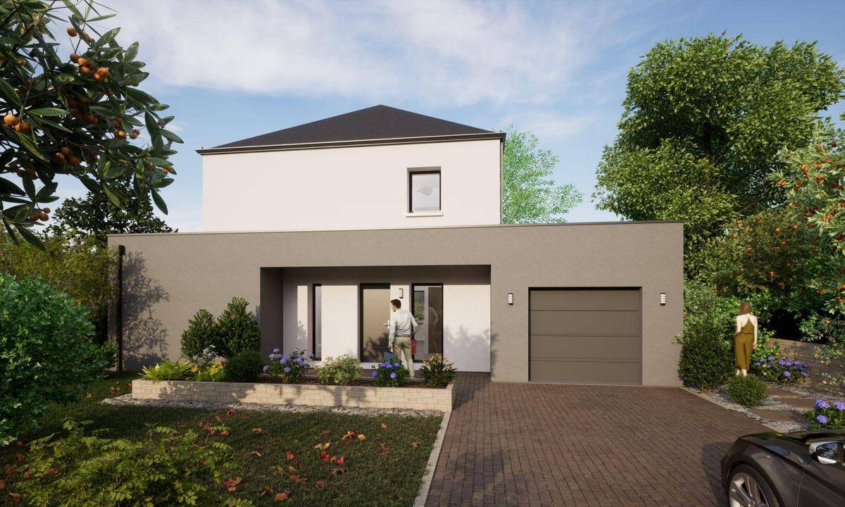 Programme terrain + maison à Saint-Melaine-sur-Aubance en Maine-et-Loire (49) de 805 m² à vendre au prix de 427765€ - 1