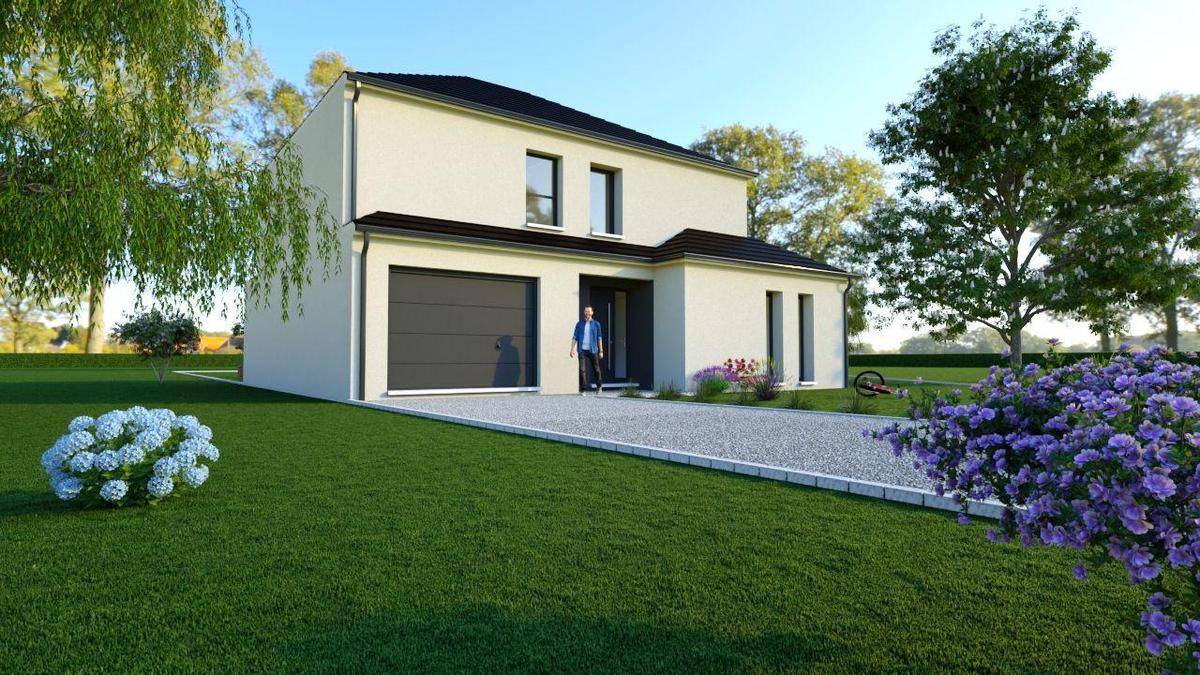 Programme terrain + maison à Longuesse en Val-d'Oise (95) de 586 m² à vendre au prix de 311000€ - 1