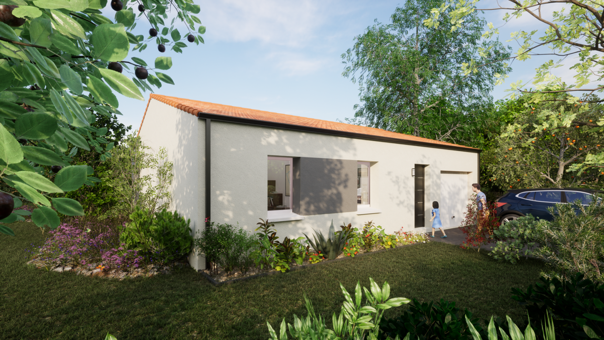 Programme terrain + maison à Saint-Aubin-des-Ormeaux en Vendée (85) de 475 m² à vendre au prix de 180000€ - 1