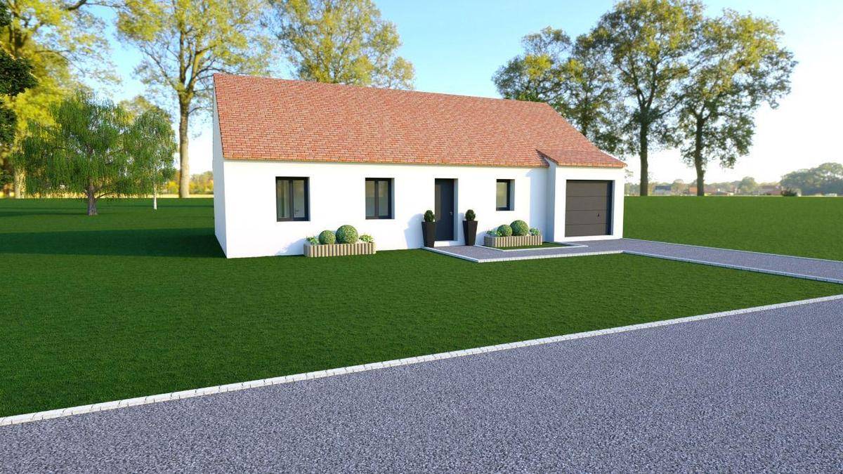 Programme terrain + maison à Abbeville-Saint-Lucien en Oise (60) de 1014 m² à vendre au prix de 264500€ - 1