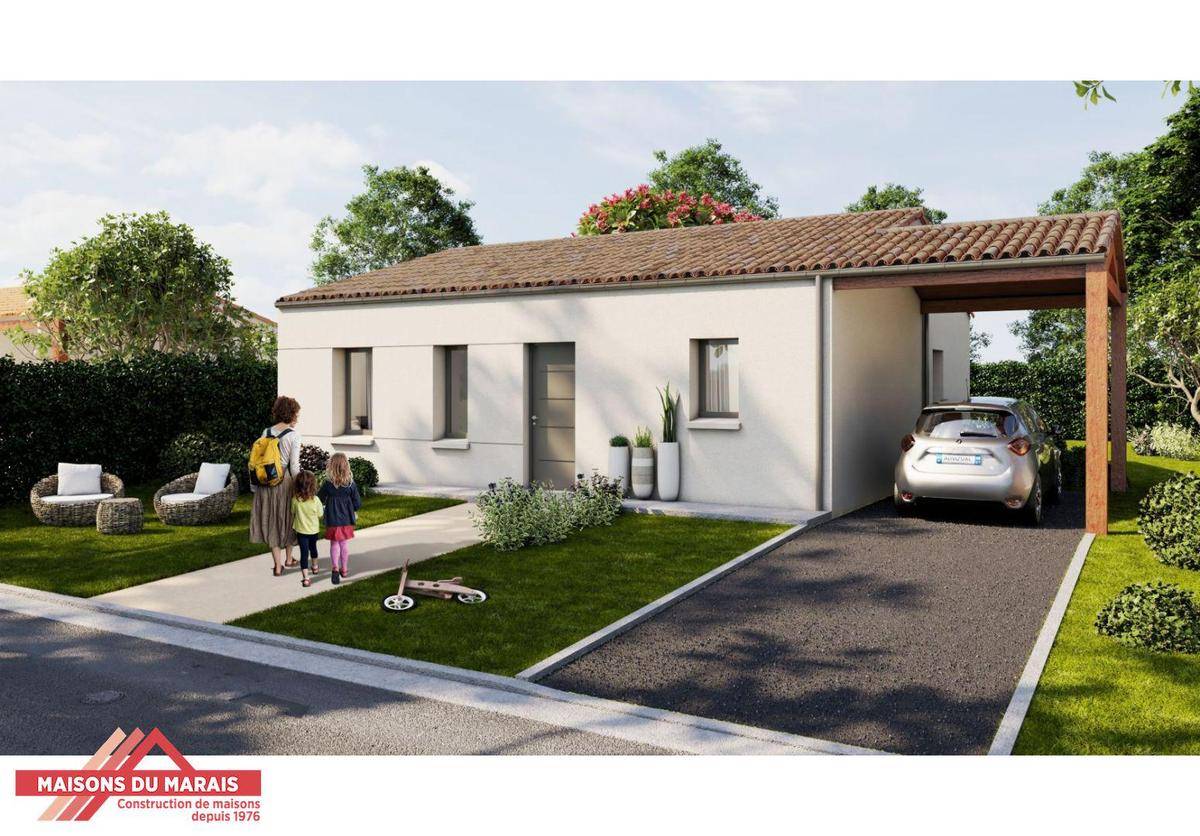 Programme terrain + maison à Rives-d'Autise en Vendée (85) de 702 m² à vendre au prix de 134000€ - 1