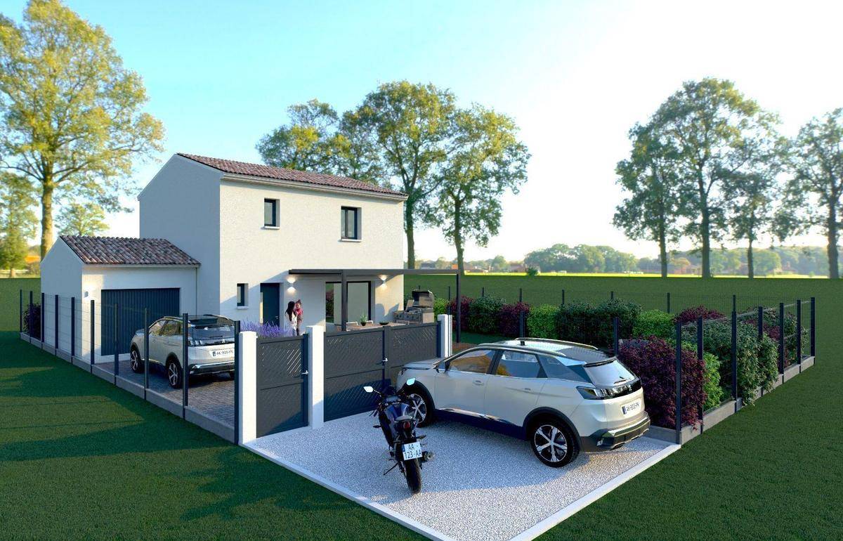 Programme terrain + maison à Peyrolles-en-Provence en Bouches-du-Rhône (13) de 375 m² à vendre au prix de 396500€ - 1