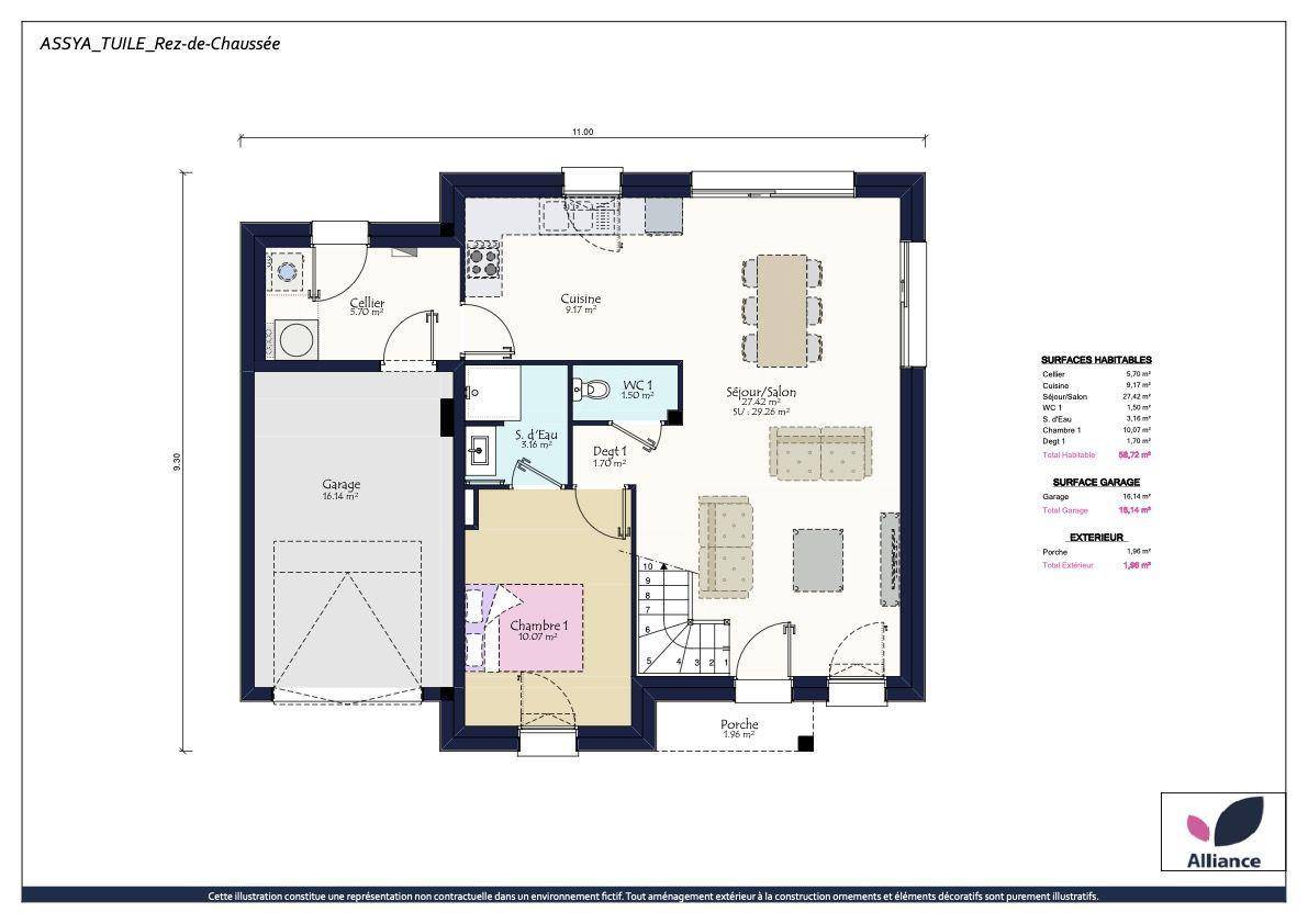 Programme terrain + maison à Nalliers en Vendée (85) de 1060 m² à vendre au prix de 243910€ - 4