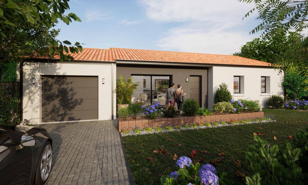 Programme terrain + maison à Saint-Germain-de-Prinçay en Vendée (85) de 45 m² à vendre au prix de 210140€ - 1