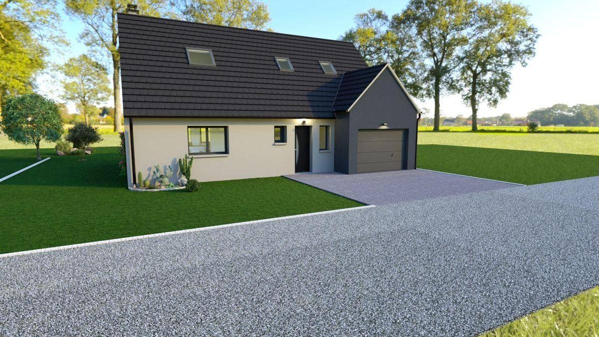 Programme terrain + maison à Rubempré en Somme (80) de 1219 m² à vendre au prix de 288000€ - 1
