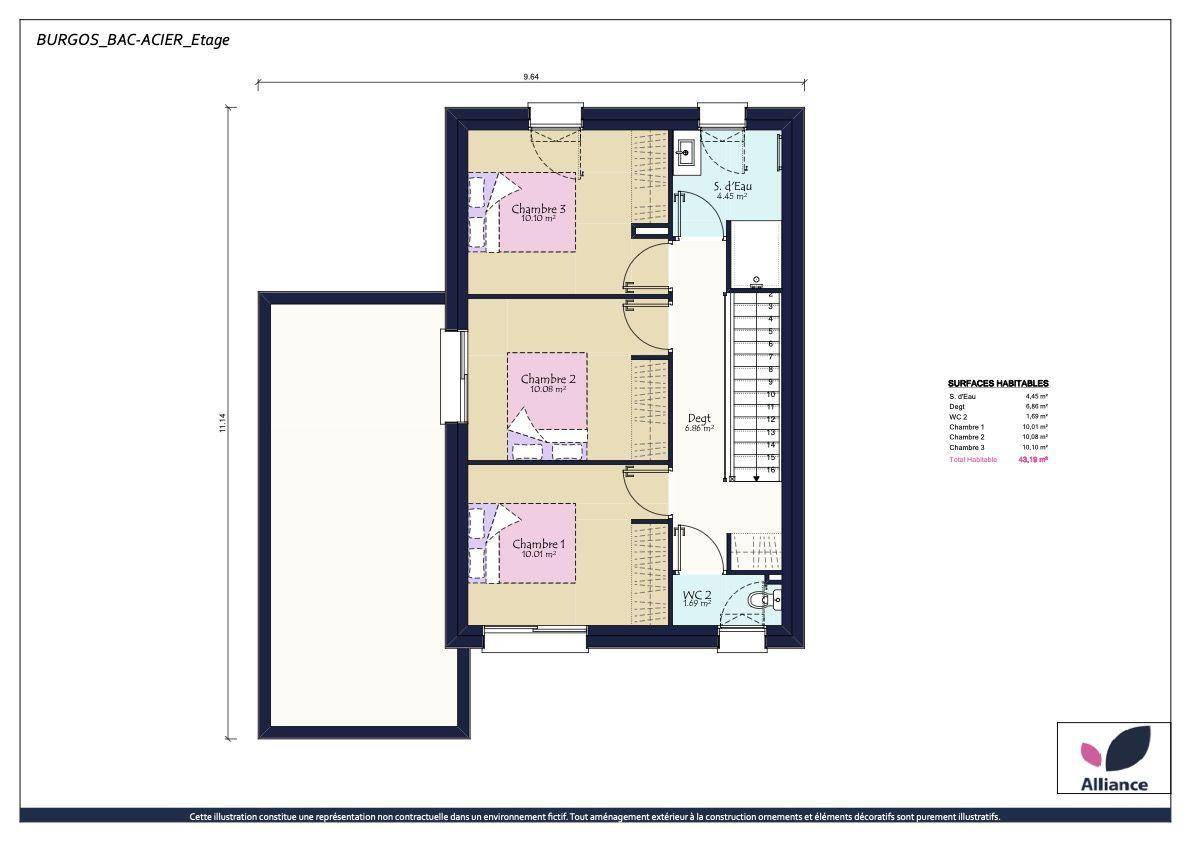 Programme terrain + maison à Saint-Léger-de-Linières en Maine-et-Loire (49) de 339 m² à vendre au prix de 265576€ - 4