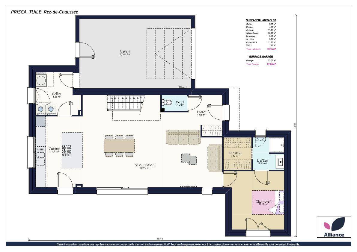 Programme terrain + maison à Bazoges-en-Paillers en Vendée (85) de 450 m² à vendre au prix de 296530€ - 3