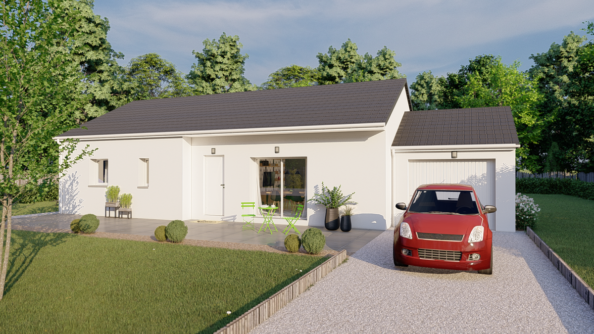 Programme terrain + maison à Baraqueville en Aveyron (12) de 702 m² à vendre au prix de 210530€ - 1