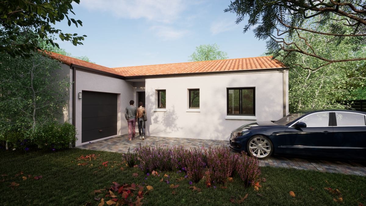 Programme terrain + maison à Saint-Germain-de-Prinçay en Vendée (85) de 45 m² à vendre au prix de 204470€ - 1